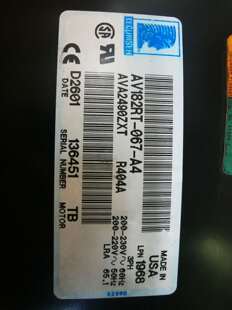 067 R507活塞式 泰康R404A 压缩机 AVA2490ZXT AV182RT