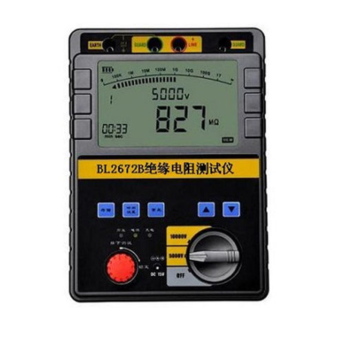 现货供应BL2672B绝缘电阻测试仪(5000Ｖ/10000Ｖ) 交直流测试仪