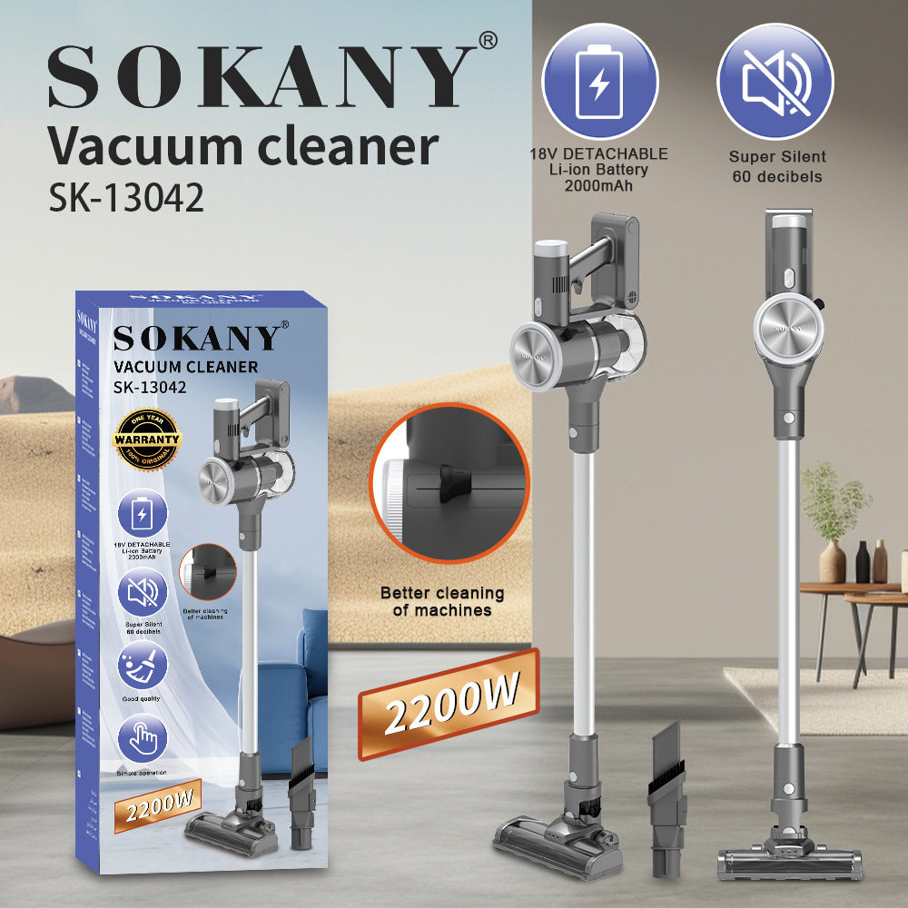 跨境SOKANY13042吸尘器除尘除螨无线手持吸尘器VacuumCleaner