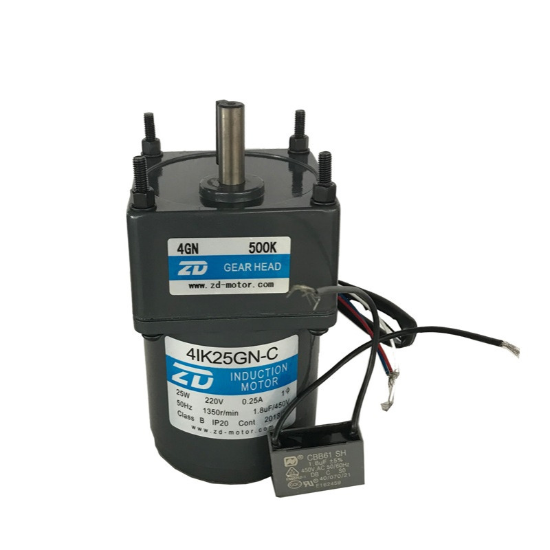 中大220V 25W感应交流减速马达4IK25GN-C-4GN 500K装订机专用电机