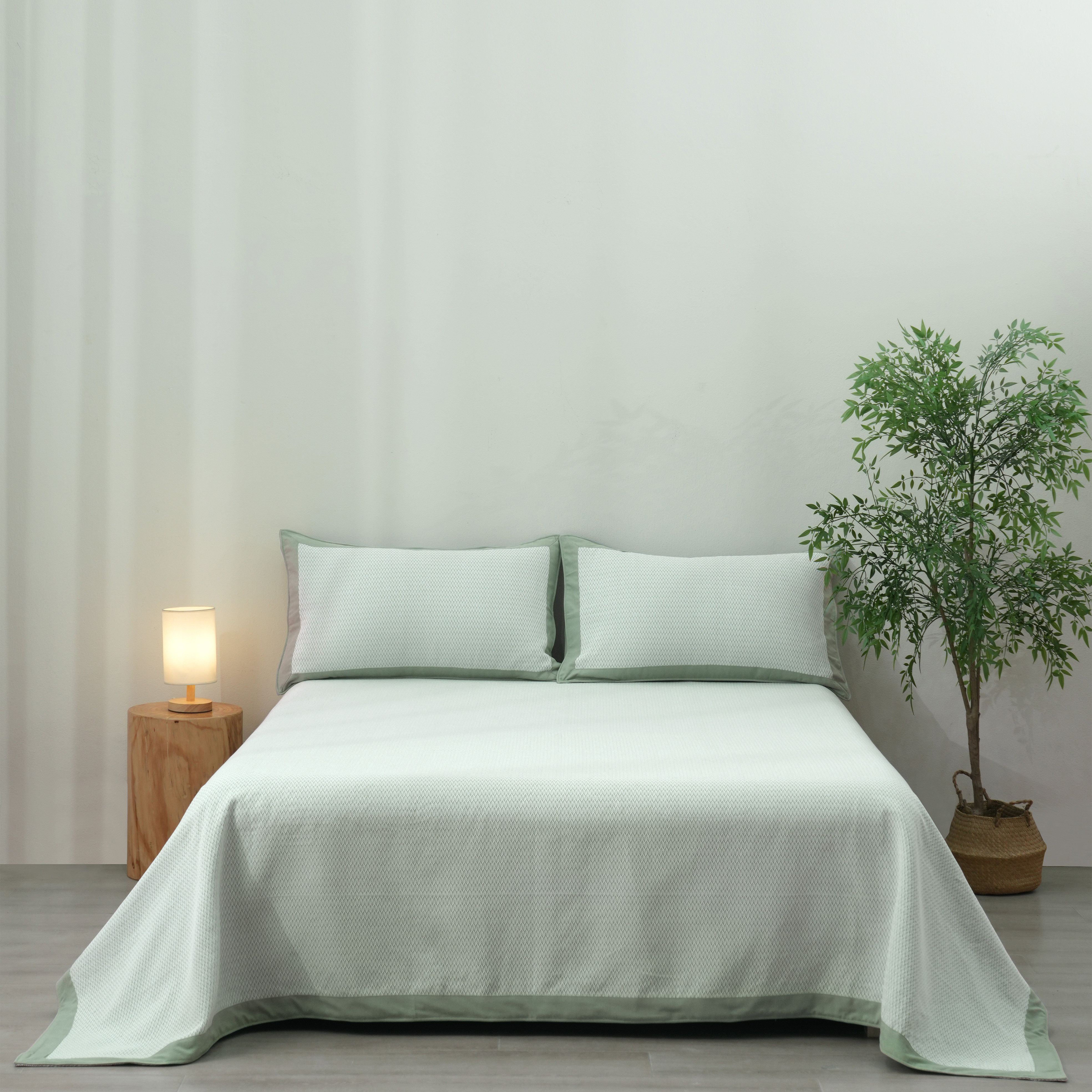 大朴A类纯棉老粗布提花款软席套凉席可水洗可折叠裸睡凉感软席套