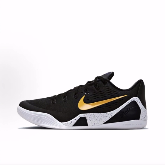 Nike Kobe 9 EM Low Protro 舒适百搭 低帮 篮球鞋男女同款黑金色
