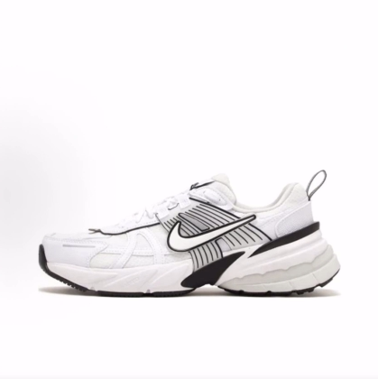 Nike V2K Run 舒适百搭 织物 低帮 休闲城市通勤跑步鞋 女款 白色