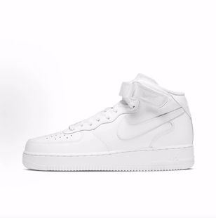 Nike Air Force 1 '07 空军一号 防滑 中帮 板鞋 男款 纯白