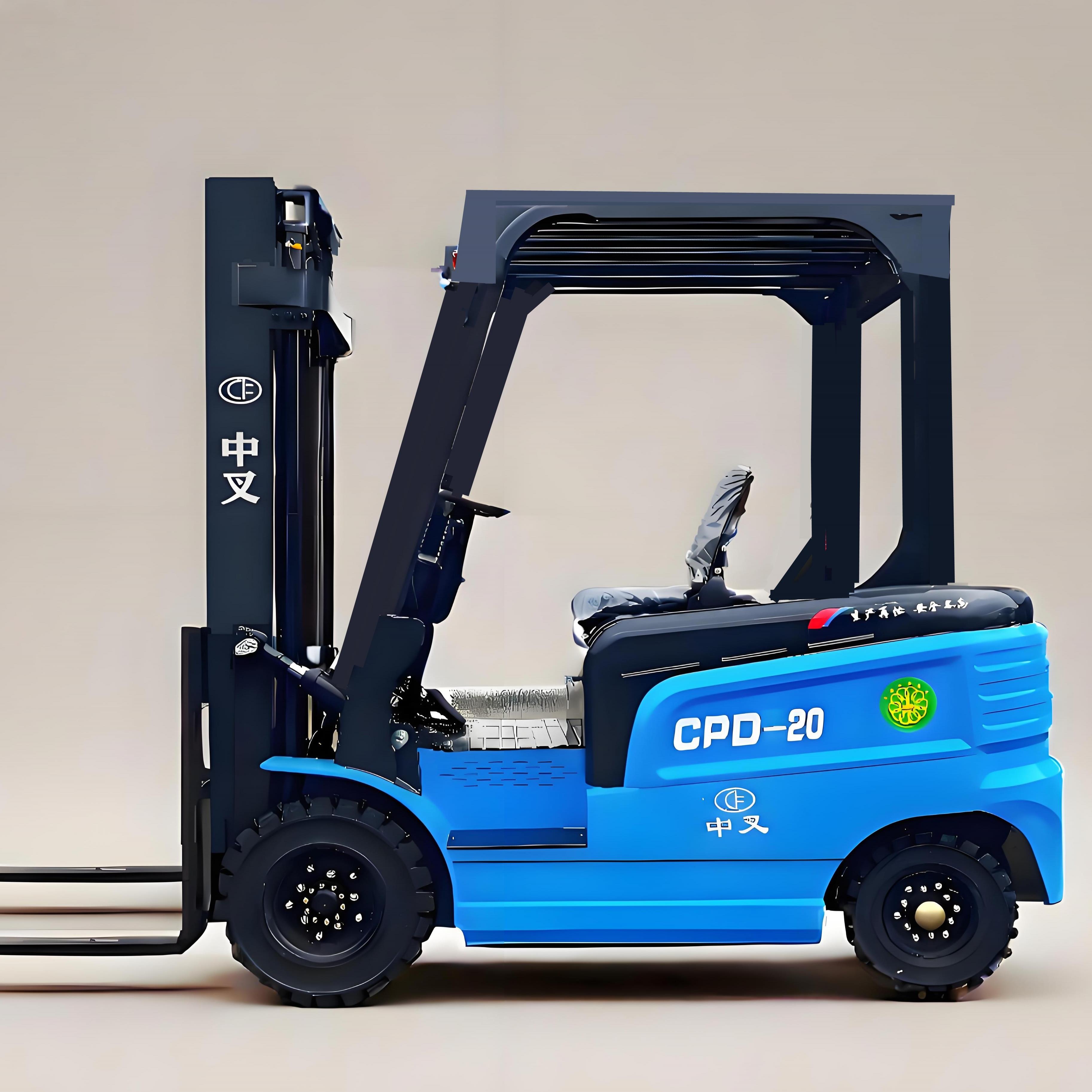 四轮电动叉车2吨小型1吨液压堆高搬运3吨1.5吨全自动装卸锂电叉车