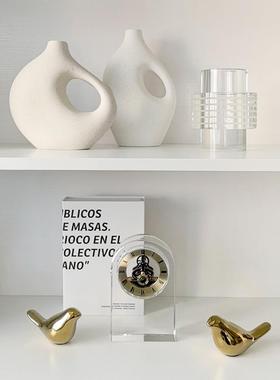 态生活侘寂风高级感软装饰品客厅书柜酒柜现代轻奢艺术抽象小摆件