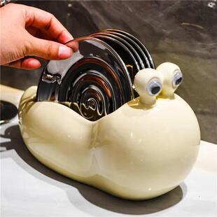 德国ENF陶瓷吐骨碟家用餐桌渣盘蛋糕餐盘食品级装骨头碟子小吃碟