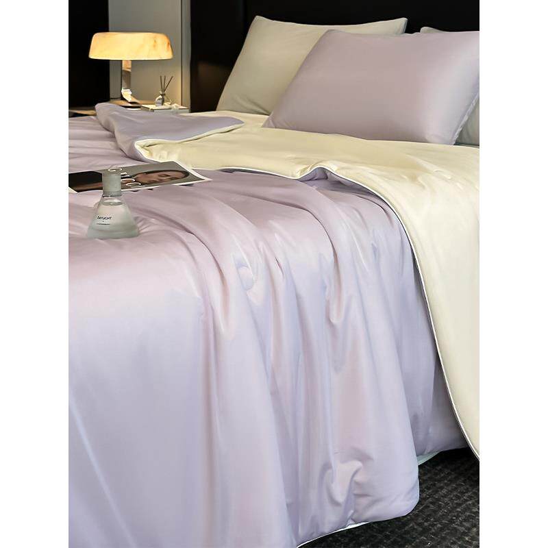 A类双面冰丝夏被夏凉被可机洗薄被子夏天双人被单人空调被凉