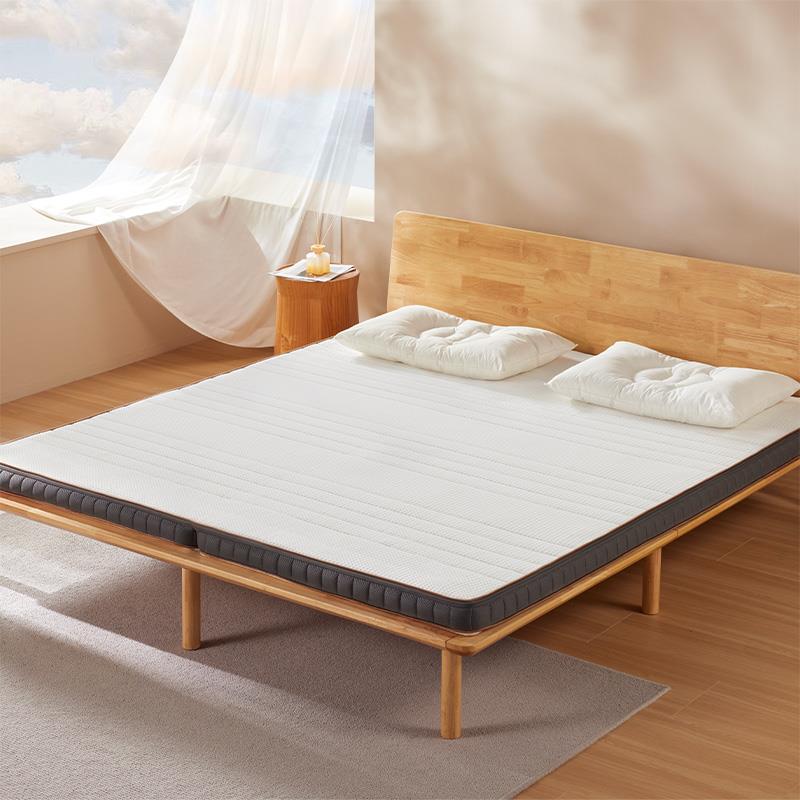 8H天然乳胶床垫1.8m可折叠黄麻护脊偏硬学生宿舍席梦思榻榻米薄垫