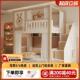儿童床上下铺两层高低床子母床多功能组合平行高架两层床滑梯床铺
