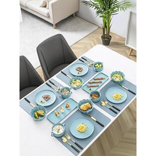 欧式西餐餐具套装家用牛排刀叉盘子套装儿童高档牛排刀叉勺三件套