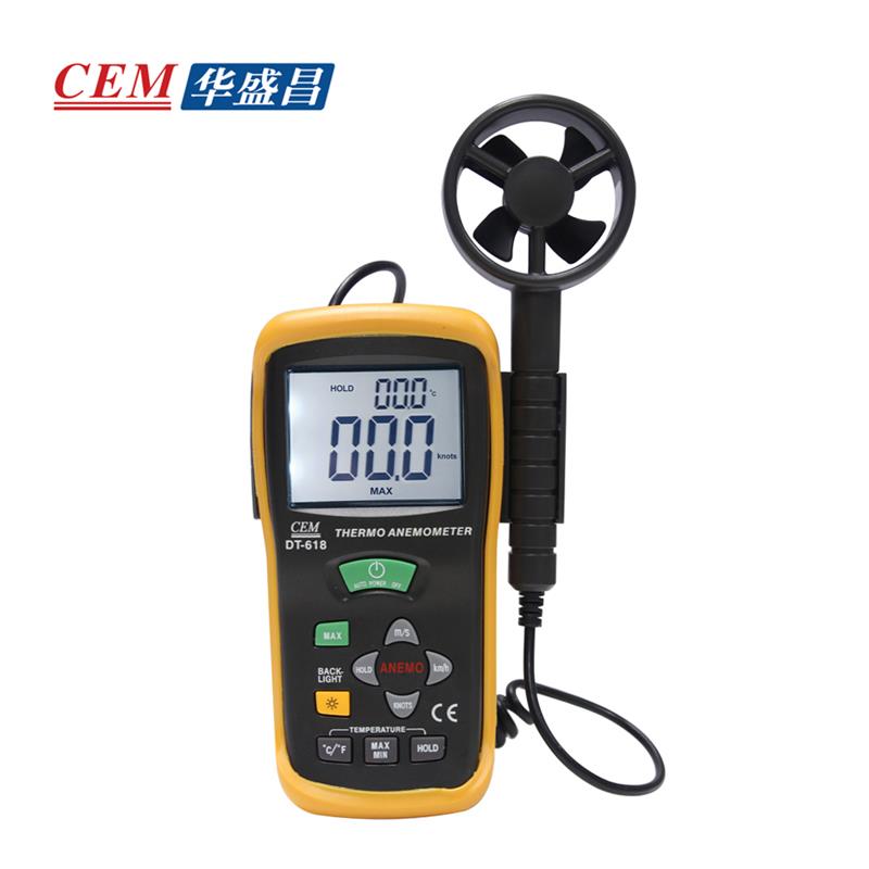 高精度风速风量风温测量仪 CEM华盛昌DT-618/619/620数显风速计