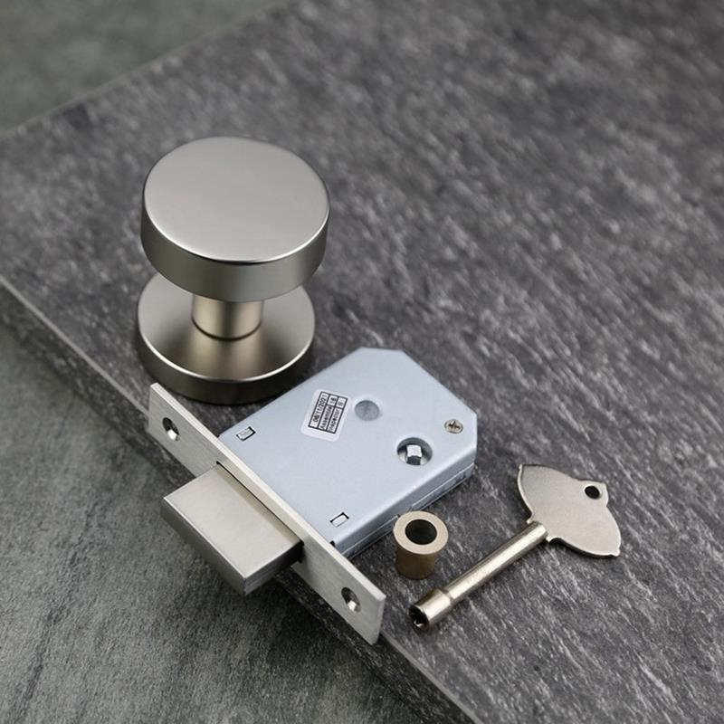 球形隐形门锁单面锁暗锁室内卧室背景墙门隐藏门把手隐形门锁黑色