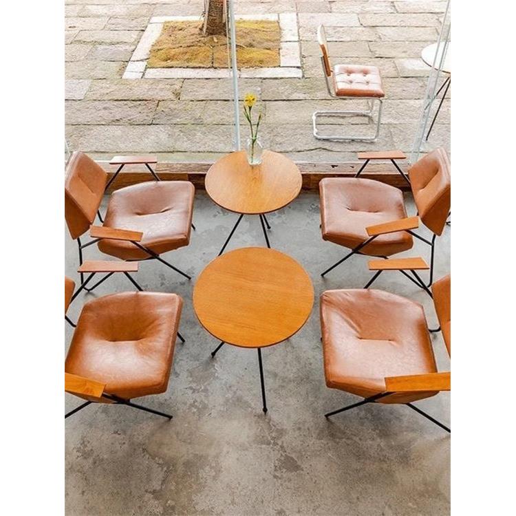 咖啡厅清吧甜品店工业风桌椅沙发休闲复古奶茶酒吧铁艺商用洽谈桌