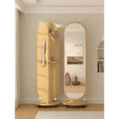 旋转穿衣落地镜衣架一体全身镜不变形家用卧室立式 可移动试衣镜子