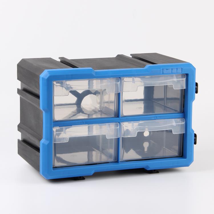 抽屉式组合零件收纳盒可拼接塑料工具分类箱杂物多格元件柜置物架
