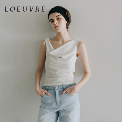 loeuvre夏季荡领修身背心百搭