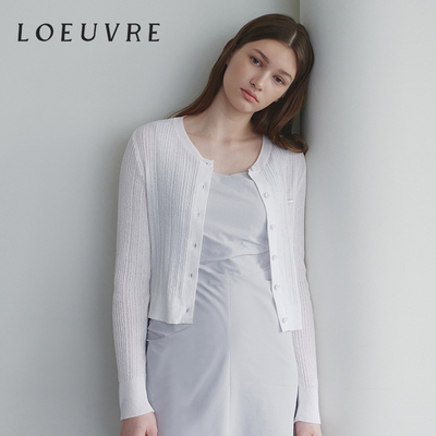 loeuvre针织开衫女夏季薄款