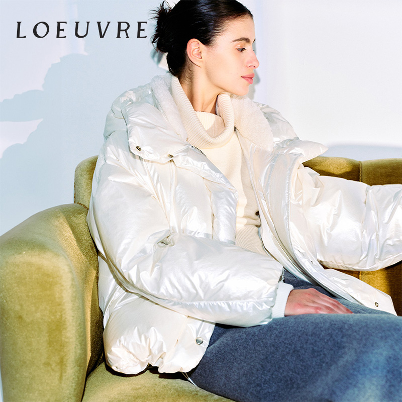 loeuvre鹅绒服2024冬季加厚宽松