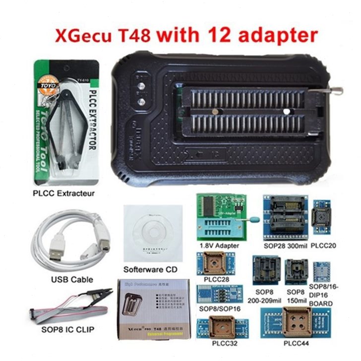 XGecu T48 TL866通用编程器 笔记本汽车主板 flash bios烧录