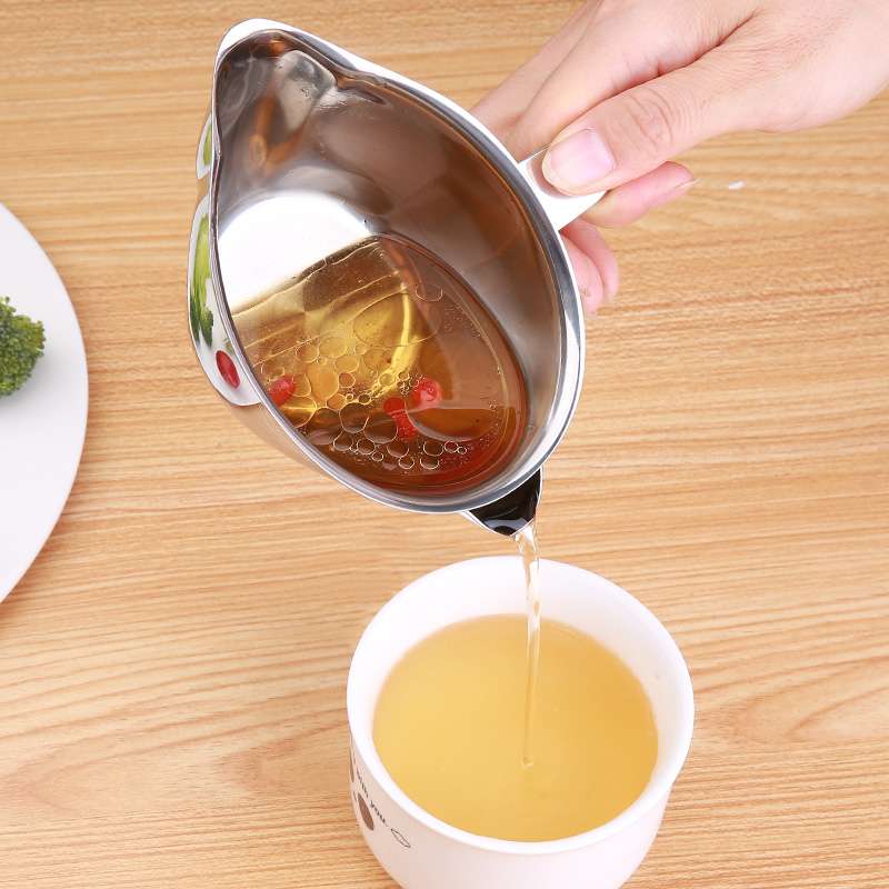 Q-油汤分离器喝汤去油 月子隔油器不锈钢滤油喝汤壶家用过滤汤