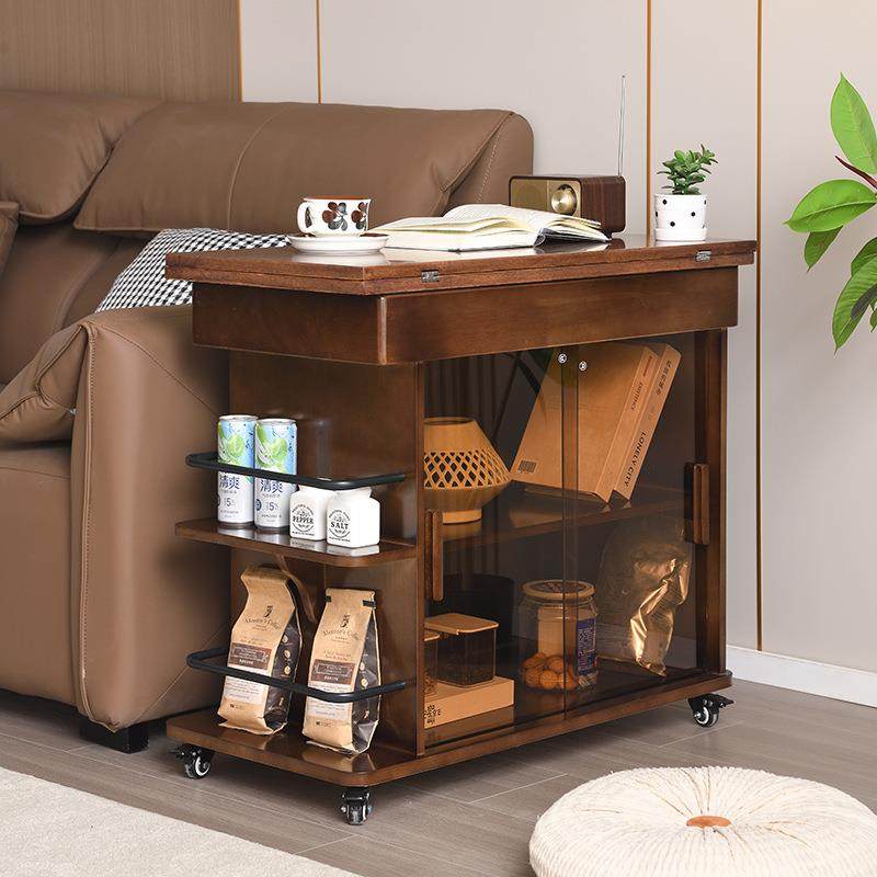 实木沙发边柜边几可移动可折叠茶桌茶台客厅家用小推车多功能收纳,农机/农具/农膜,其它农用工具,淘宝优惠券,粉丝福利购,淘宝优惠卷