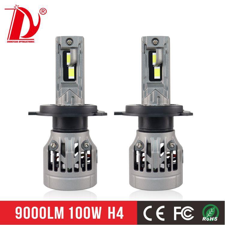 新品厂家R10 H4/9003/HB2 LED汽车前照双亮 大车灯50W