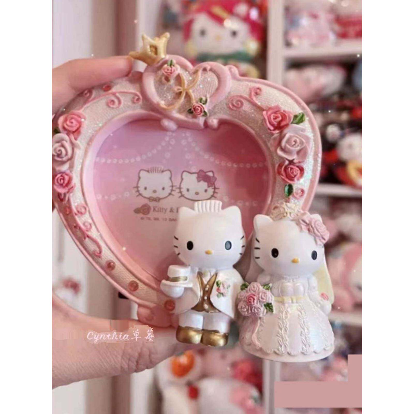 3寸拍立得卡通相框摆台创意相架照片礼物 三丽鸥树脂hello kitty