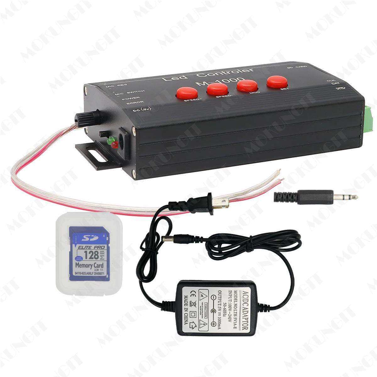 M-1000A LED 音频控制器 WS2812B WS2801 幻彩LED音乐 控制器