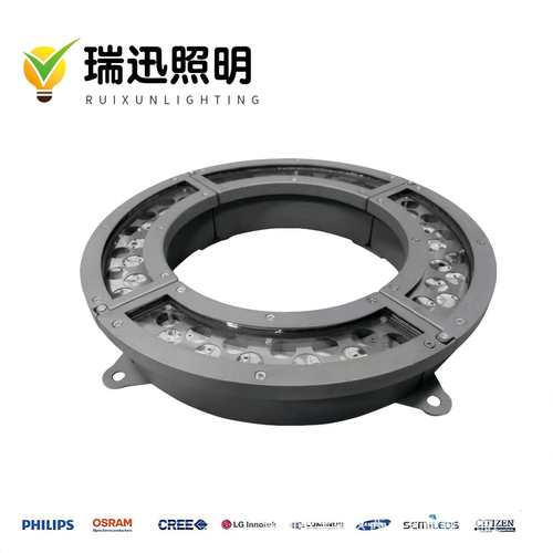 厂家直销LED圆形抱树灯防水树底灯RGB平口抱树灯大功率透镜投光灯