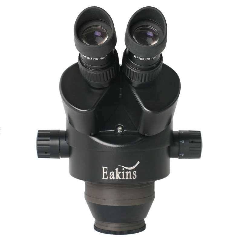 7-45X连续变倍三目体视显微镜20X目镜0.5X0.7X2X物镜折叠支架套装