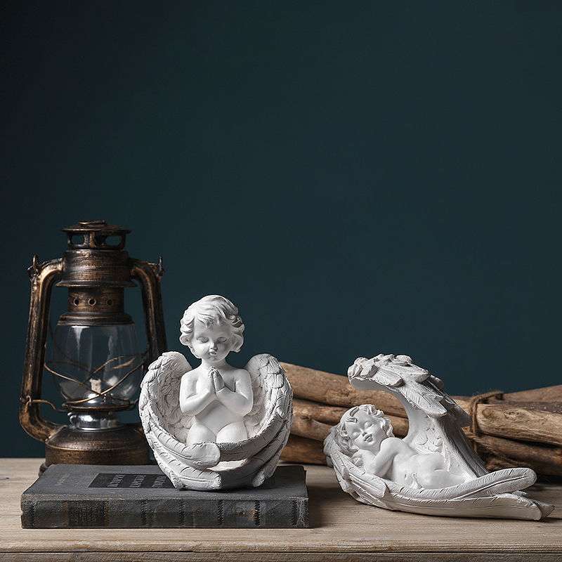 北欧人物天使塑摆设家居客厅书柜装饰工艺品像摆件厂家直销