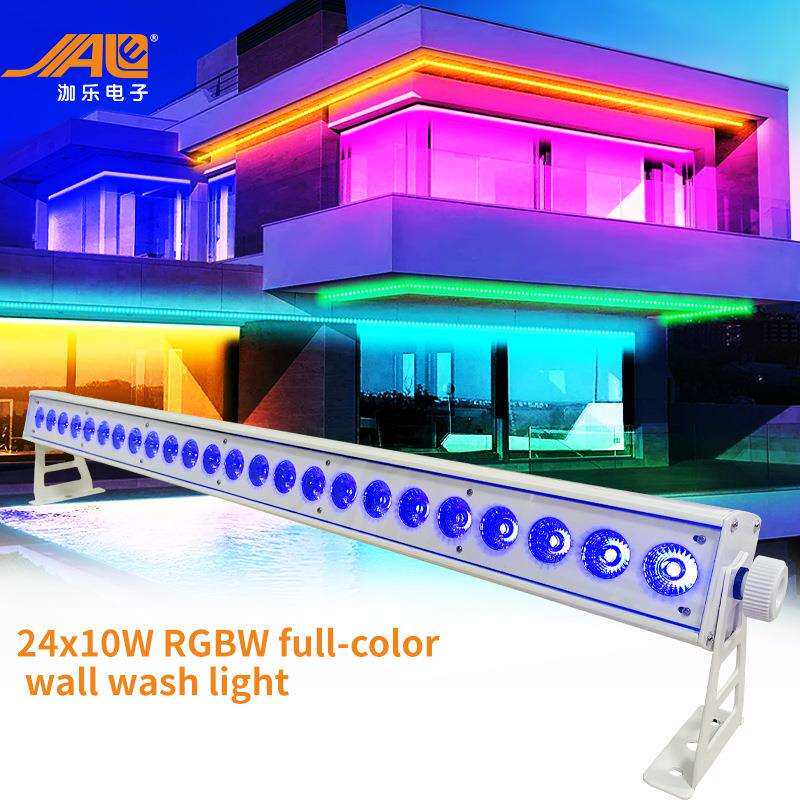 跨境24×10W洗墙灯 户外氛围RGBW4in1四色条形灯演出音乐节舞台灯