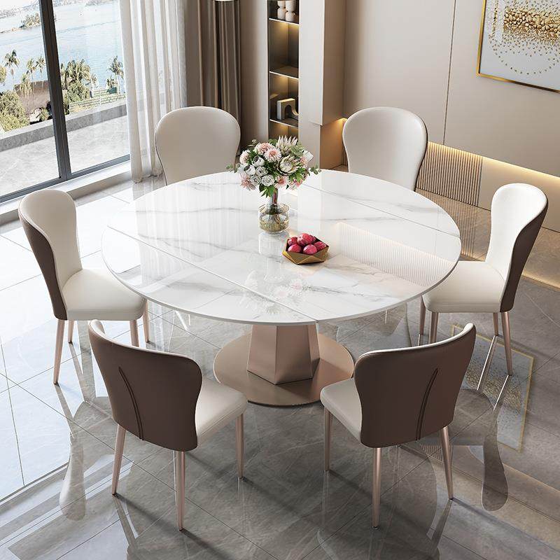 亮光岩板餐桌椅组合轻奢现代简约家用小户型伸缩折叠餐桌可变圆桌,农机/农具/农膜,其它农用工具,淘宝优惠券,粉丝福利购,淘宝优惠卷