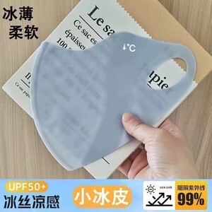 夏季3D立体冰丝防晒口罩瘦脸除螨垫透气户外遮阳防紫外线遮脸面罩