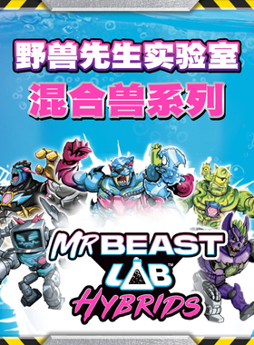 MRBEAST LAB野兽先生实验室混合兽试管迷你怪兽公仔盲盒儿童玩具