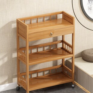 速发茶架子古物架实木茶叶型纳柜客厅小收博置架茶室茶具架茶叶展