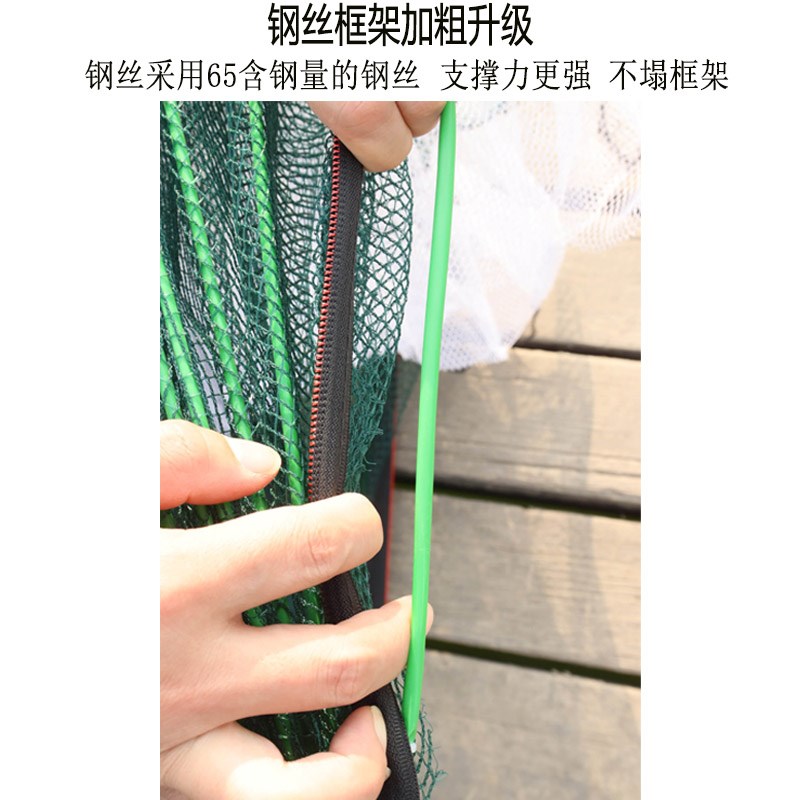现货速发折叠虾笼鱼笼捉黄鳝泥鳅捕鱼笼子龙虾网虾网捞抓扑螃蟹笼