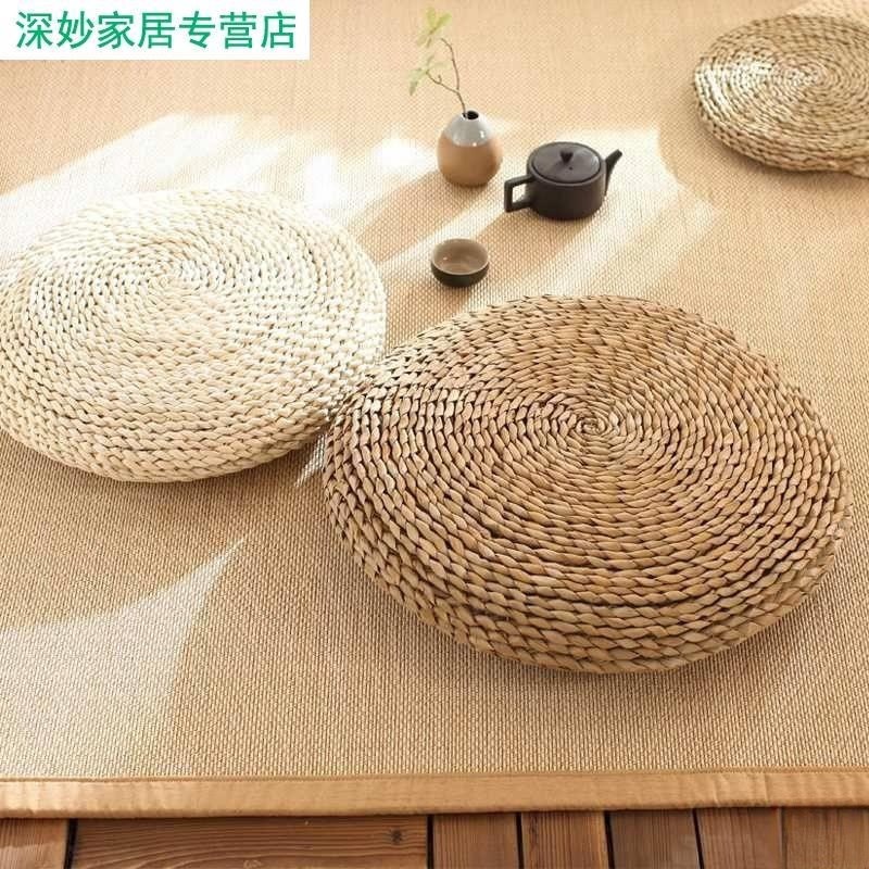 速发草编浦团坐垫圆形朴团璞团溥草葡手工蒲草编织普团坐垫圃谱团