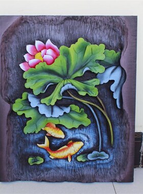 现货速发家居新款植木刻画礼品 丽江特色手工艺木雕挂摆件浮雕年