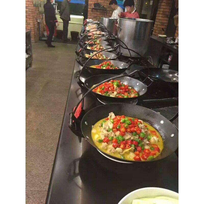速发传统吊锅鱼地锅创意主题餐厅土菜馆酒店特色餐具铸铁锅火锅商