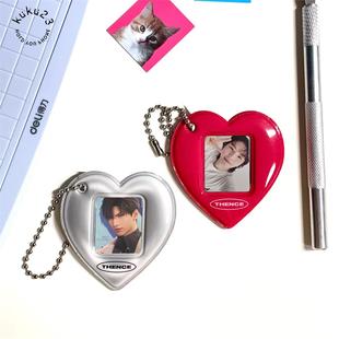 爱心痛卡包手机支架追星痛包二次元卡套挂件mini寸照咕卡相片定制