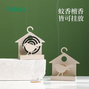灰香盘檀香架子 日本蚊盒功能家用便接携高档创意多铁艺挂式