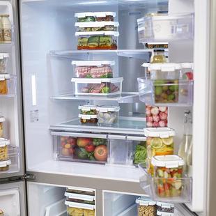 密封保鲜盒冰盒箱收纳盒冷冻冷物藏保储盒塑料家用鲜罐