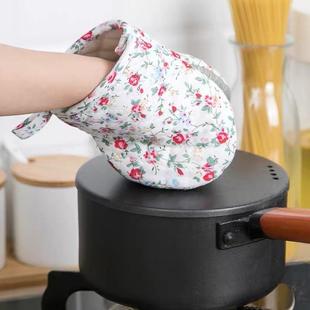 日本加厚烘防手家用焙烤箱套微波炉防烫烫隔热手套女款
