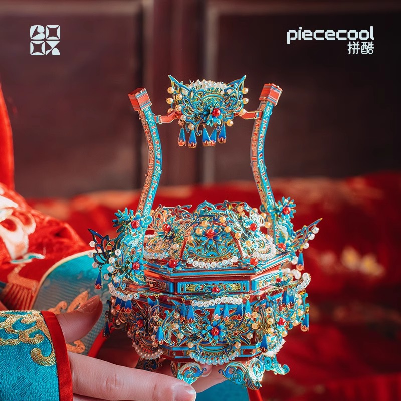 点翠提篮金属拼装模型结婚礼物