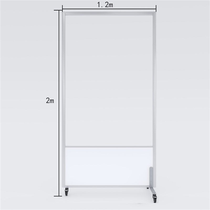 亚克力隔断办公室移动屏风工厂车间库房易K推拉折叠有机玻璃遮挡