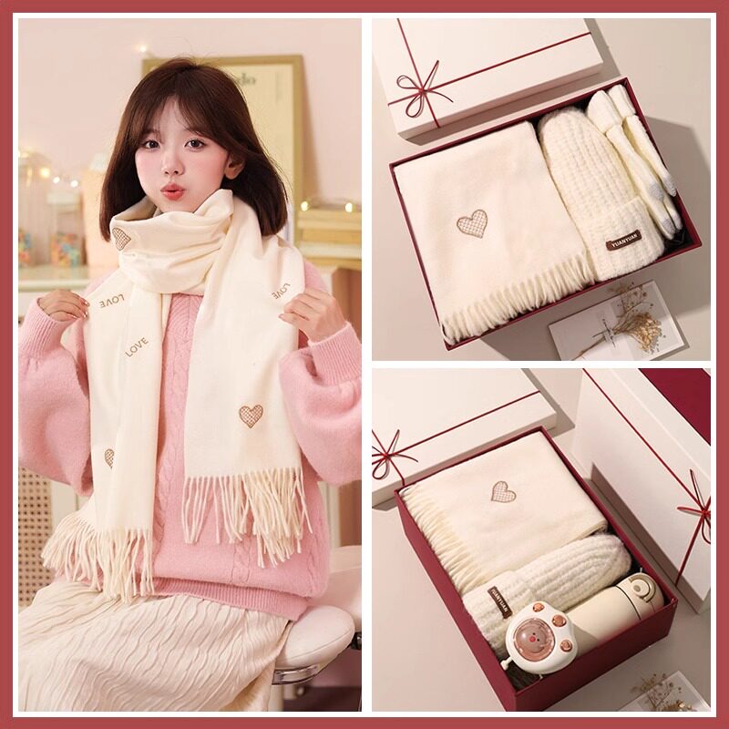 情人节礼物生日女生实用的高级感送女友老婆送给女朋友围巾礼盒装