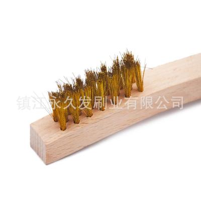 小钢刷打磨文玩钢丝刷工业用厨房烧烤铁刷子清洁刷除锈抛光铜丝刷