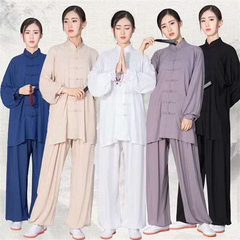 速发成人纯棉棉绸太极拳练功服男中老年人太极服晨练服功服团体服